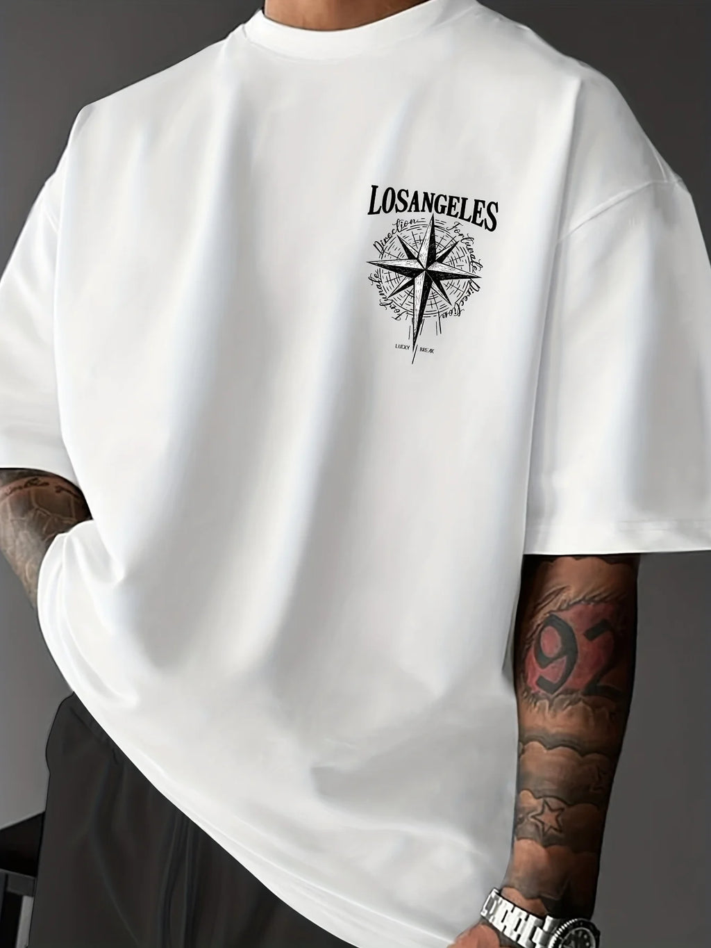 Modern Geometric Pattern Cotton Tee - Premium Breathable Summer T-Shirt