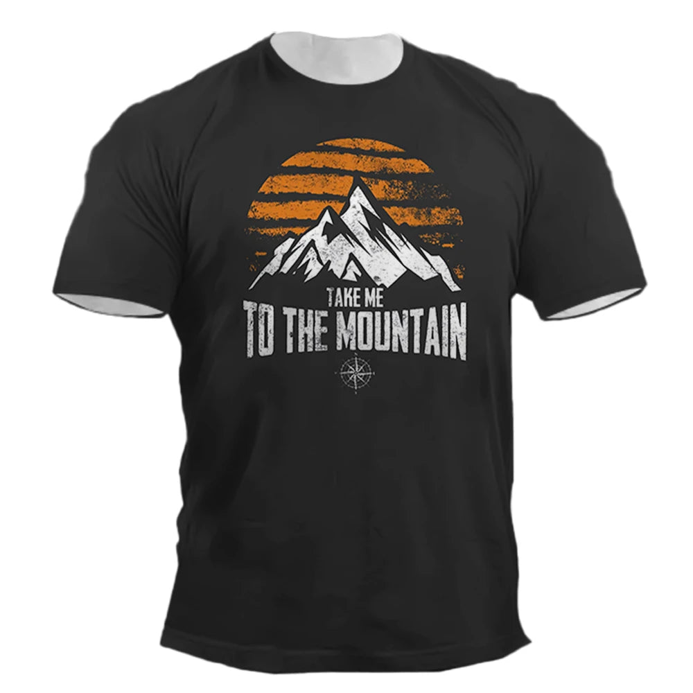 Vintage Mountain Retro Sunset Graphic T-Shirt