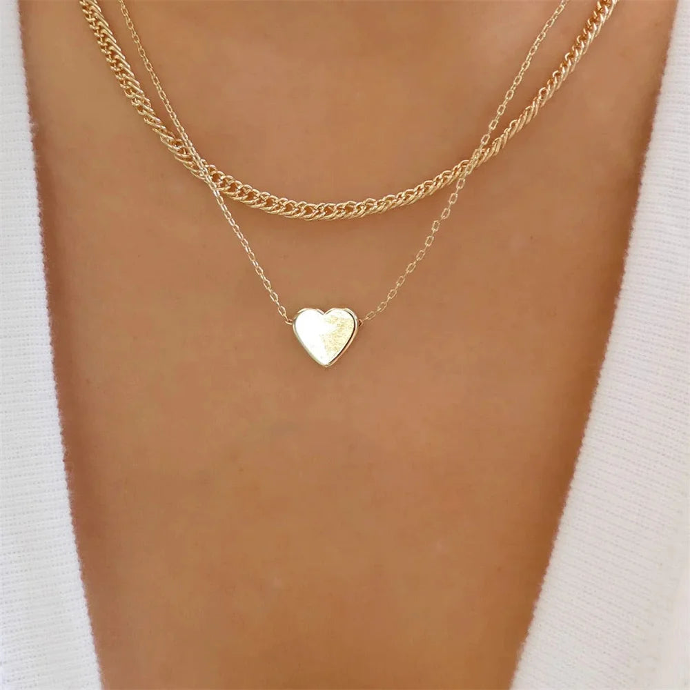 Vintage Elegant Layered Chain Pearl Necklace