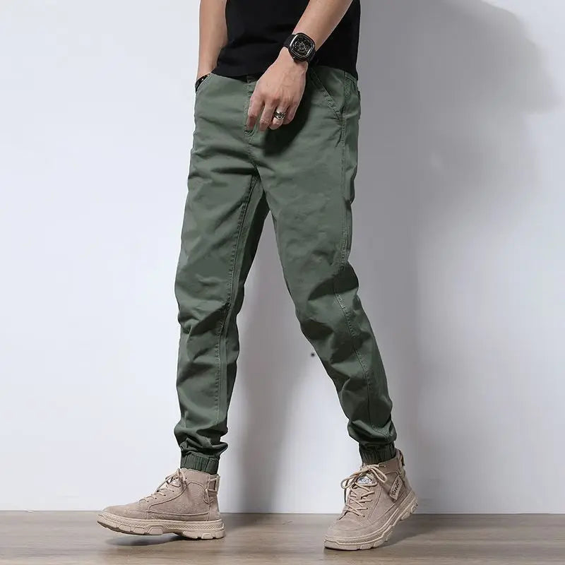 Men's Slim Fit Premium Cotton Cargo Pants