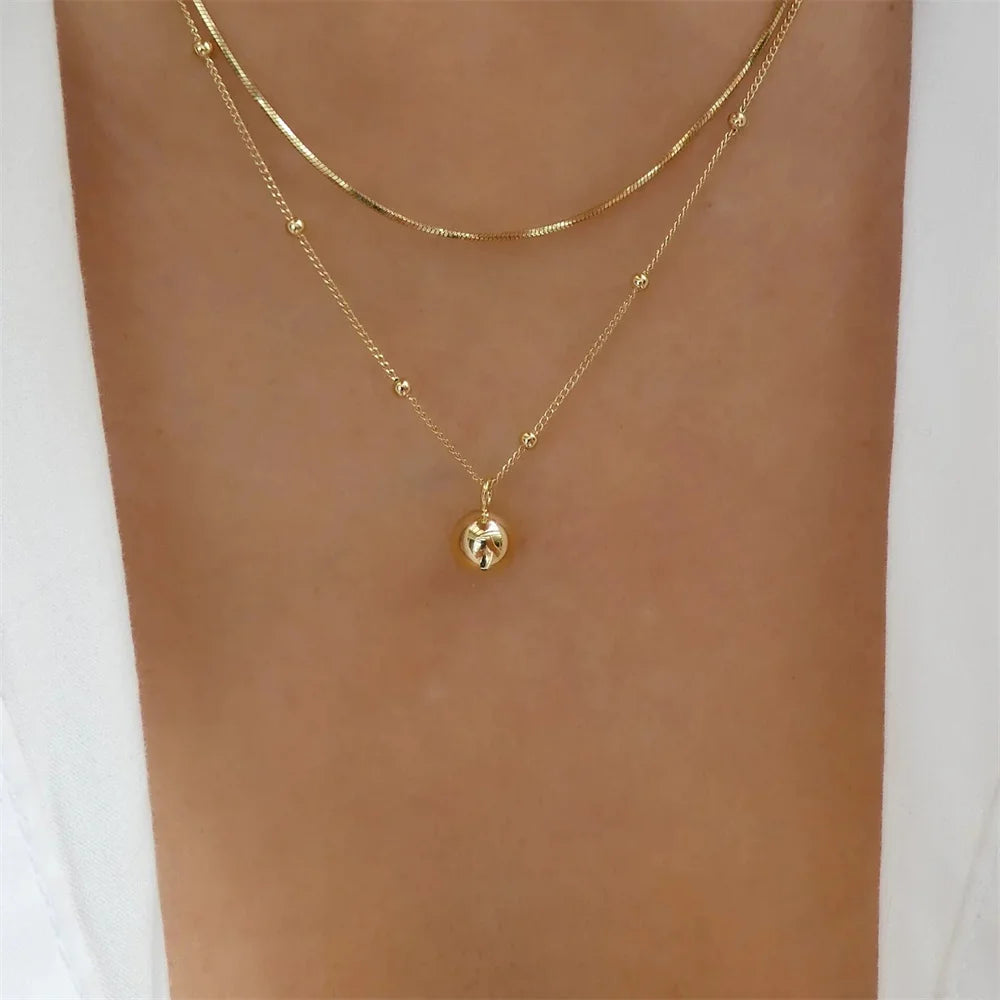 Vintage Elegant Layered Chain Pearl Necklace