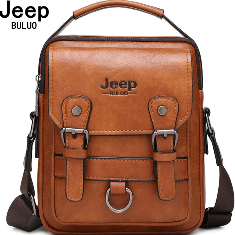 Multi-Function Leather Business Messenger Bag