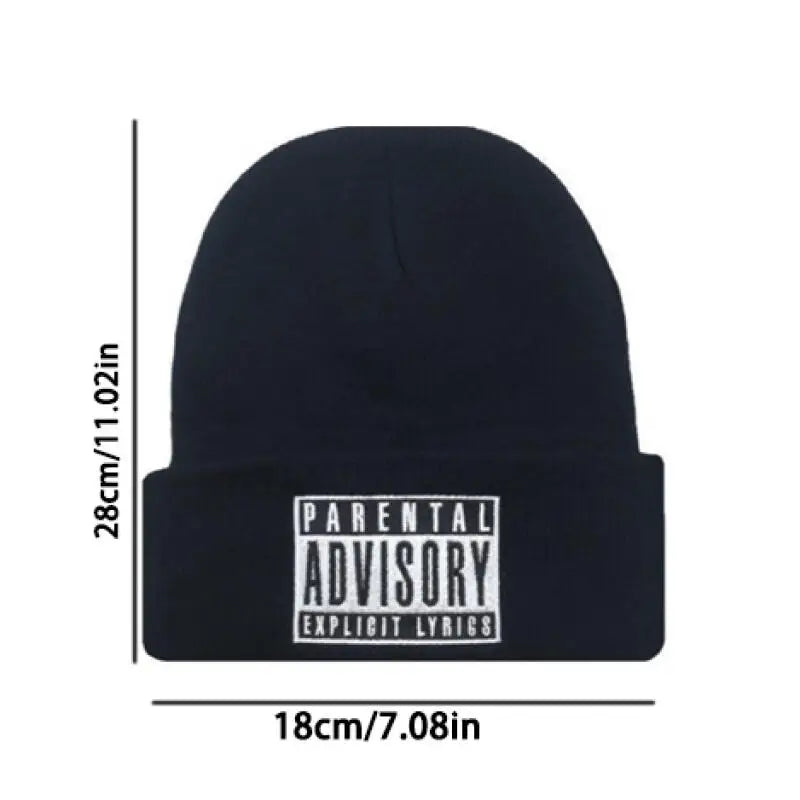 Parental Advisory Knitted Beanie - Unisex