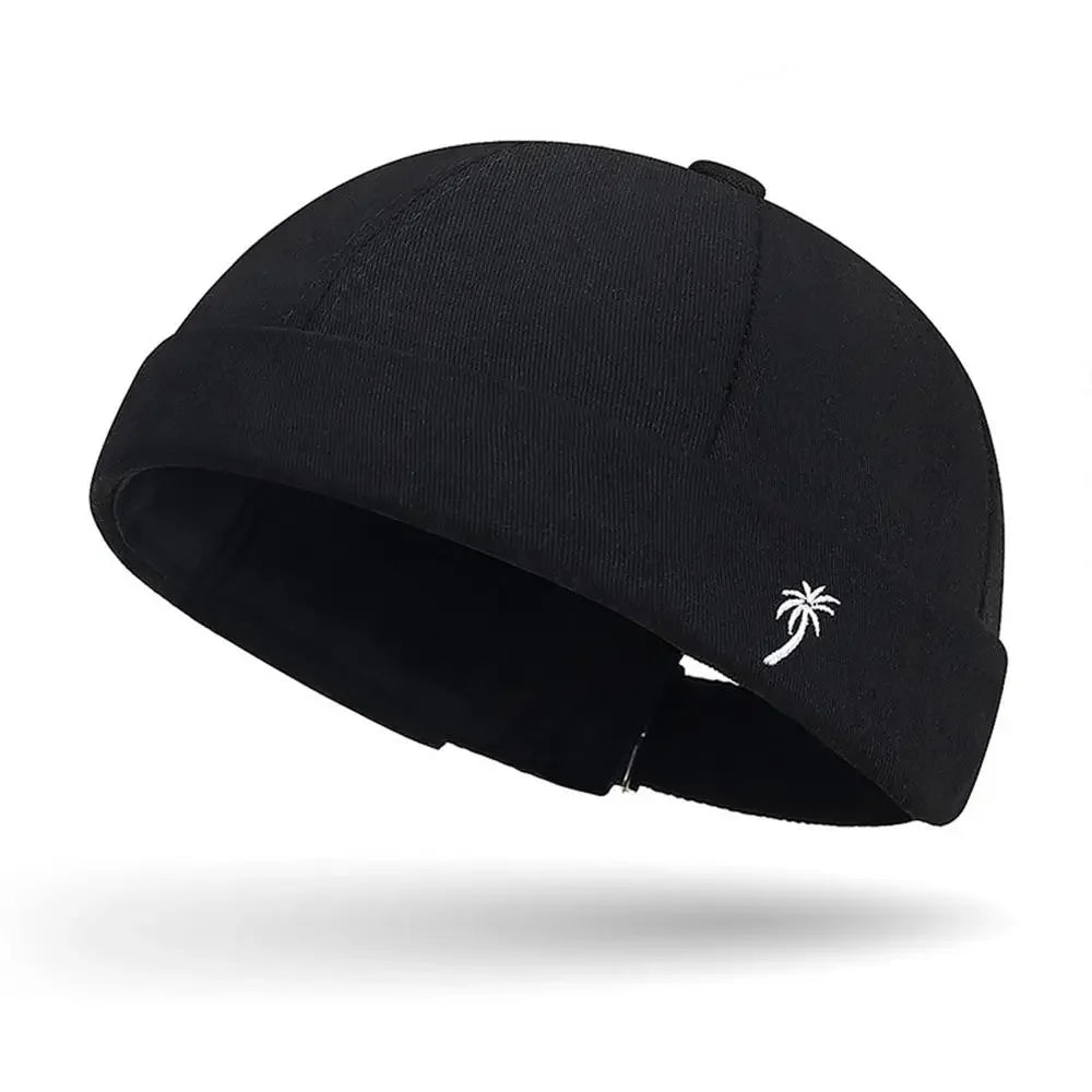 The "Malibu" Brimless Docker Cap – Embroidered Streetwear Landlord Hat
