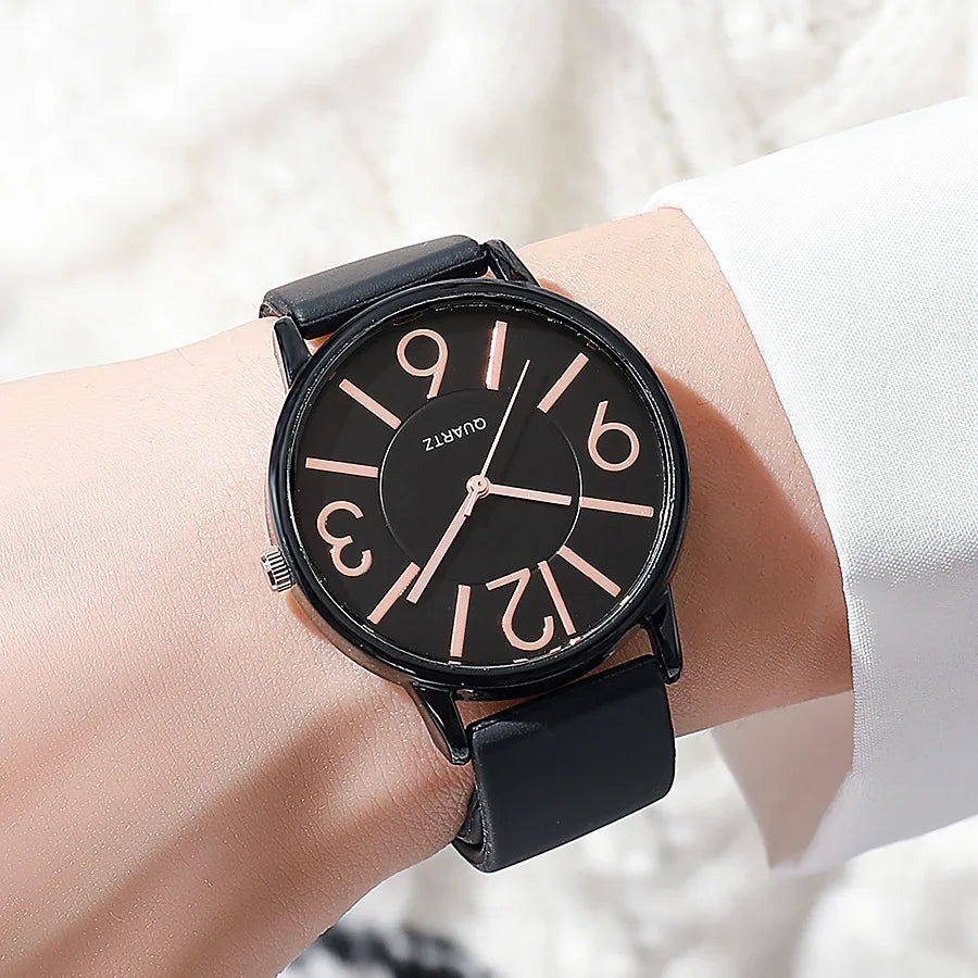 Minimalist Silicone Strap Quartz Watch