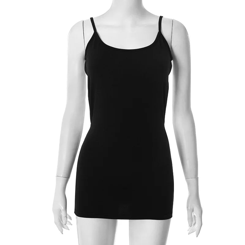 Midnight Eclipse Mini Dress – Elegant Backless Y2K Bodycon