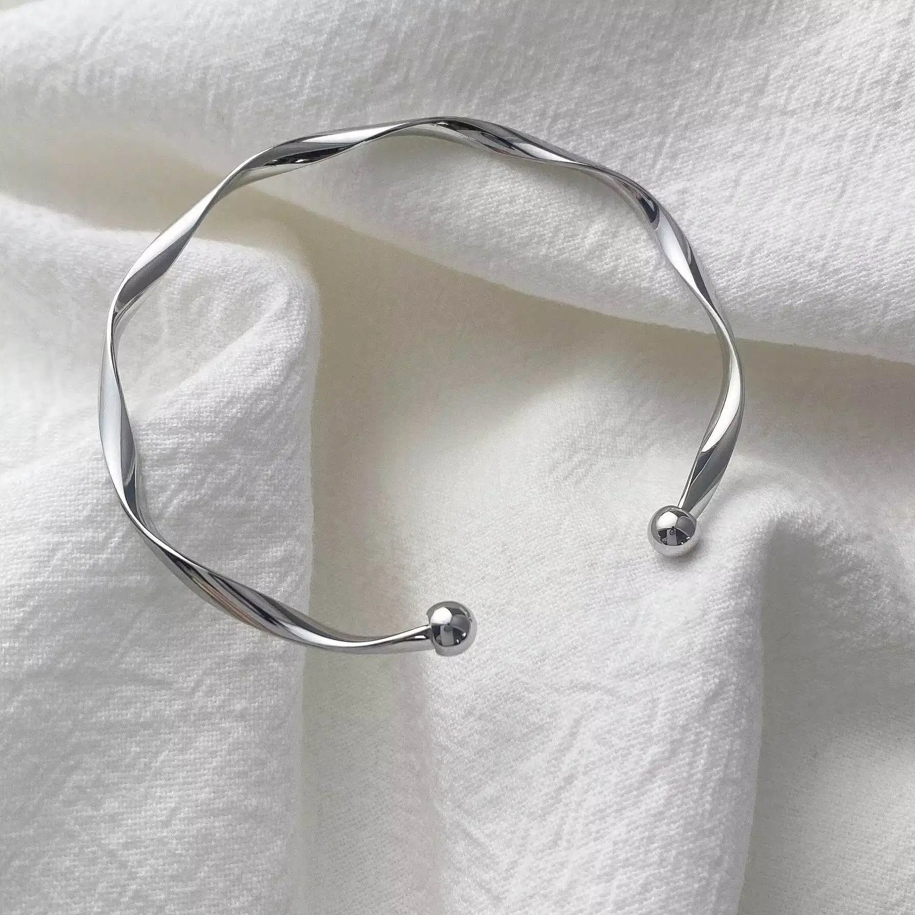 Luxury 925 Sterling Silver Adjustable Minimalist Bracelet
