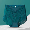 Seamless Perforated Lace High-Waisted Briefs