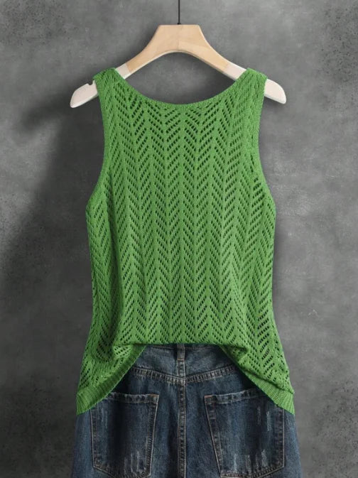 Milano Elegant Knitted Vest – Lightweight Summer Tank Top