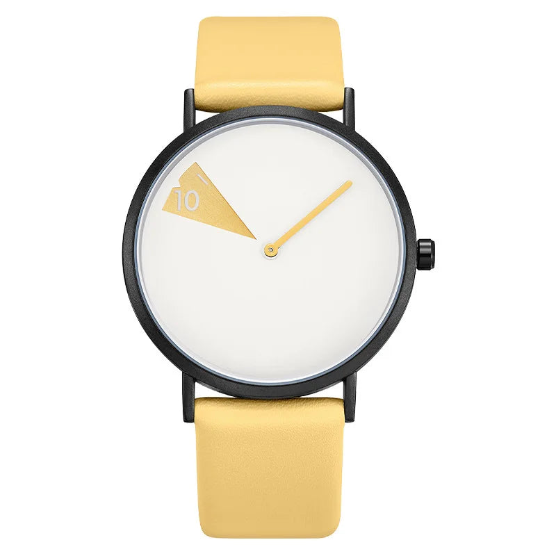 Minimalist Creative Rotating Dial Quartz Watch
