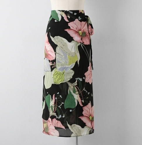 Isla Floral Wrap Maxi Skirt