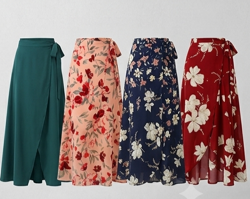 Isla Floral Wrap Maxi Skirt