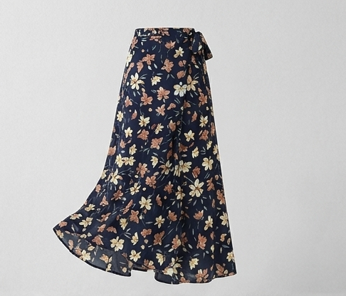 Isla Floral Wrap Maxi Skirt