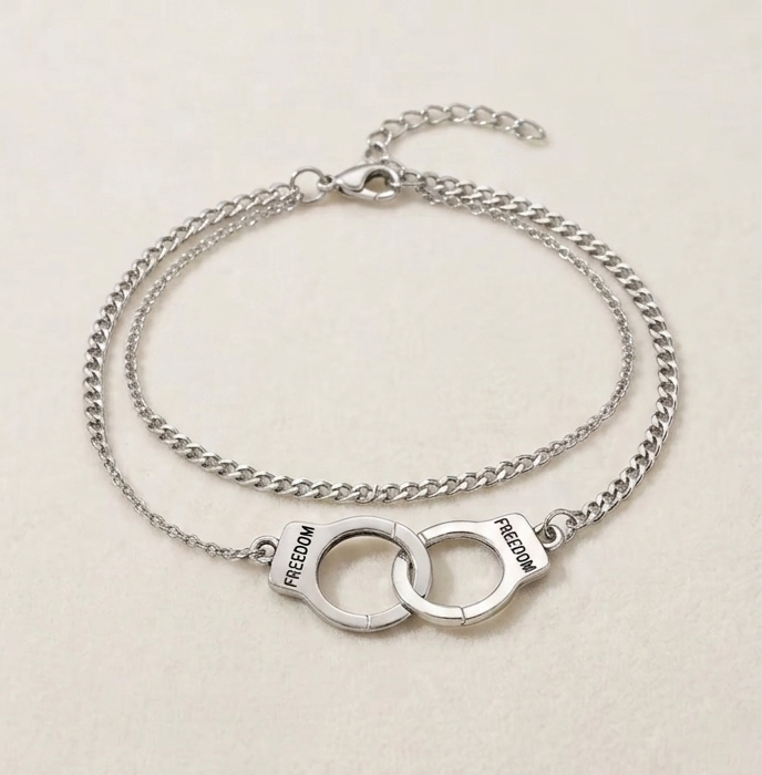 Rebel Spirit Double Chain Anklet