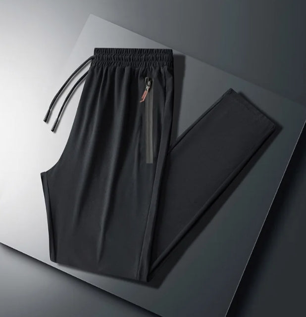 The "AeroDry" Zipper Joggers – Quick-Dry Lightweight Sports Pants